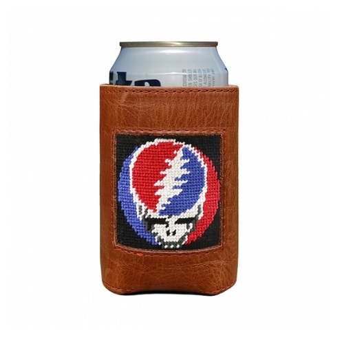 Smathers & Branson Steal Your Face (Black) Needlepoint Can Cooler