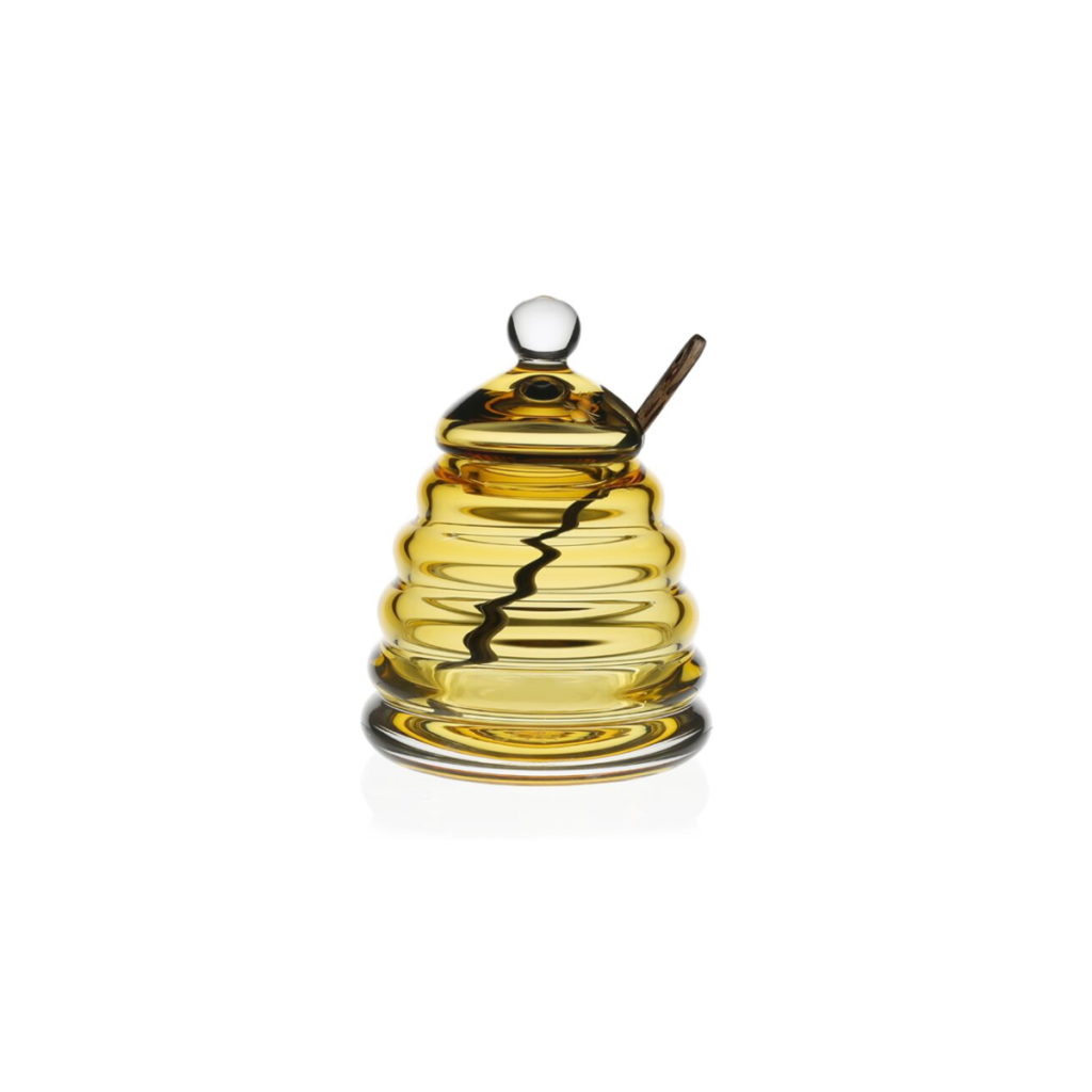 William Yeoward Honeycomb Honey Jar & Spoon
