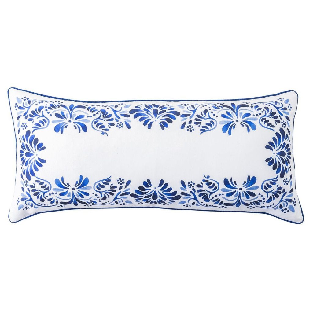 Iberian Indigo Lumbar Pillow
