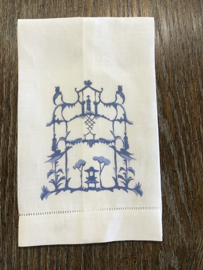 Blue Pagoda Guest Towel
