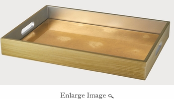 Small Leaf Tray Gold 12IN