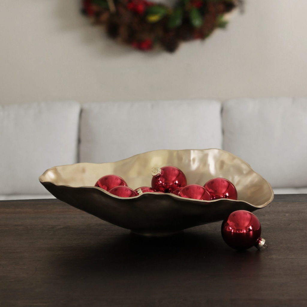 Beatriz Ball SIERRA Maia Large Oval Bowl - Gold