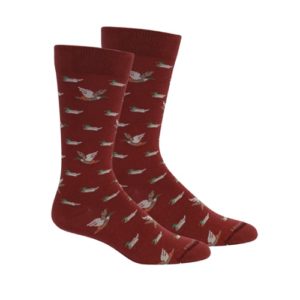 Brown Dog Bellhaven Socks - Tibetan Red