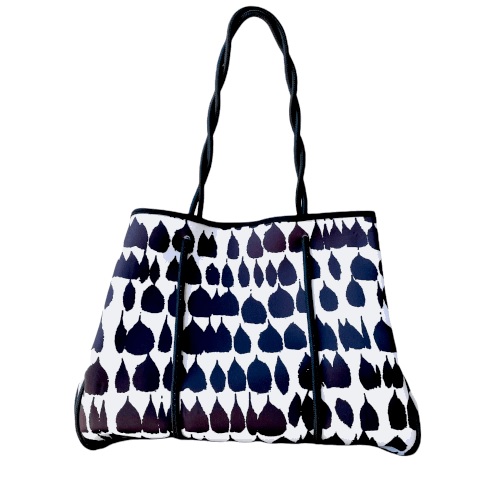 Parker & Hyde Black Teardrop Neoprene Tote