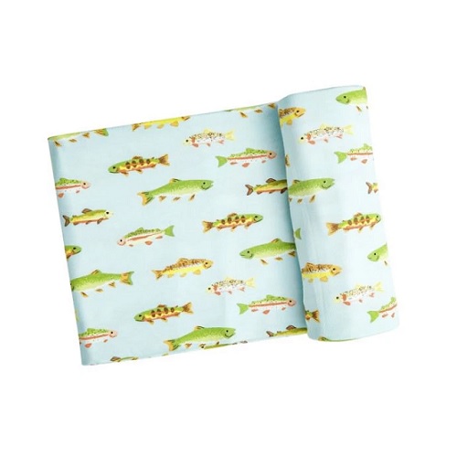 Angel Dear - Freshwater Fish Swaddle Blanket