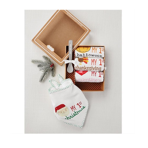 Mud Pie My 1st Holiday Bib Set