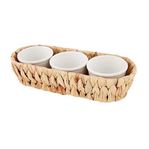 Mud Pie Hyacinth Dip Bowl Set Berings