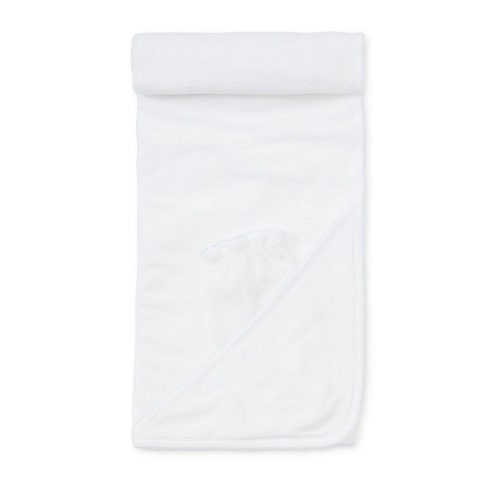 Kissy Kissy Basic Hooded Towel With Mitts - White