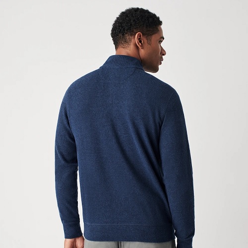 Faherty Legend Quarter Zip Sweater - Navy Twill | Berings