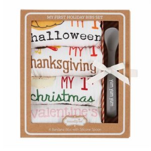 Mud Pie My 1st Holiday Bib Set