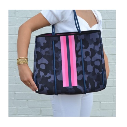 Parker & Hyde Navy Camo Neoprene Tote