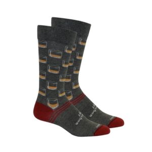 Brown Dog Neat Socks - Heather Grey