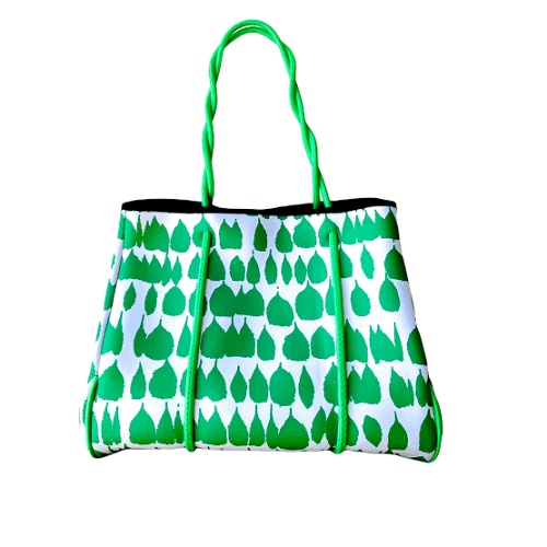 Parker & Hyde Green Teardrop Neoprene Tote