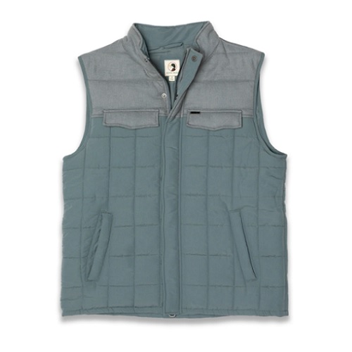 Duckhead Overland Quilted Vest - Stormy Blue