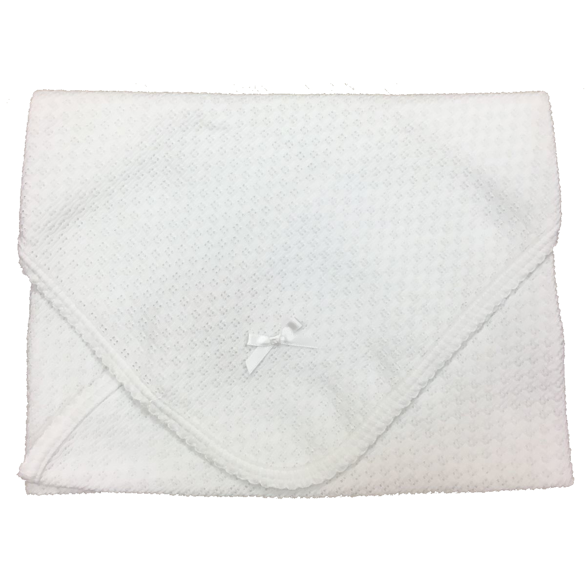 Paty White Receiving Blanket Berings