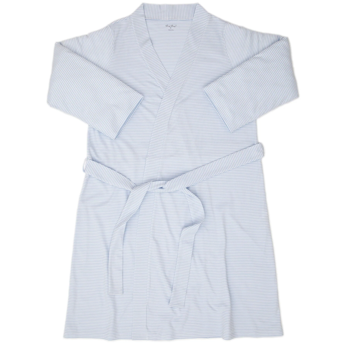 Simple Stripes Blue Adult Robe - Large