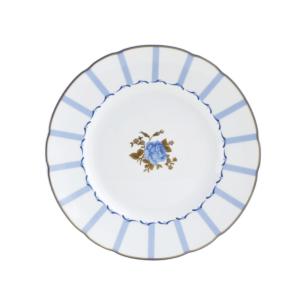 Bernardaud Brocante Salad Plate - Blue White