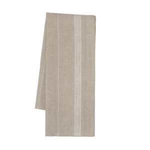 Danica Heirloom Kitchen Towel Linen White Maison Stripe
