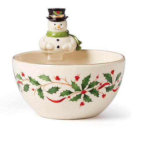 Lenox Holiday Snowman Bowl