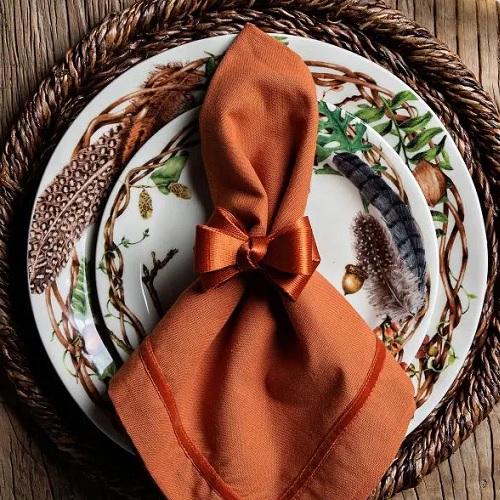 Juliska Tuxedo Pumpkin Napkin Ring Berings