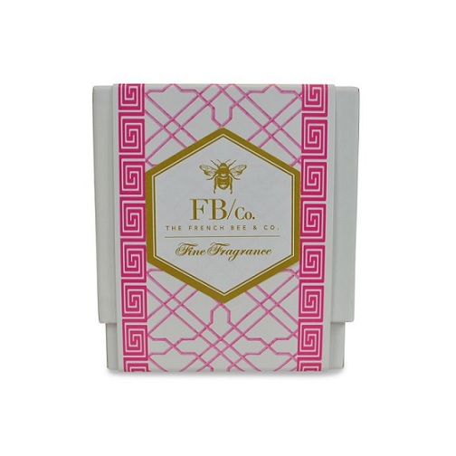 The French Bee Pink Fretwork Candle -  Orange Blossom