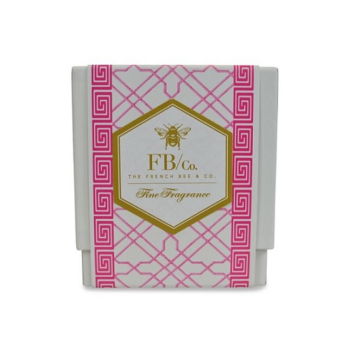 The French Bee Pink Fretwork Candle -  Orange Blossom