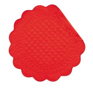 C&F Home 17" Quilted Red Placemat