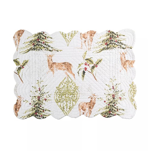 C&F Home Reindeer Tracks Placemat