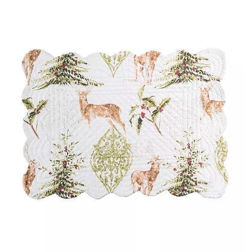 C&F Home Reindeer Tracks Placemat Berings