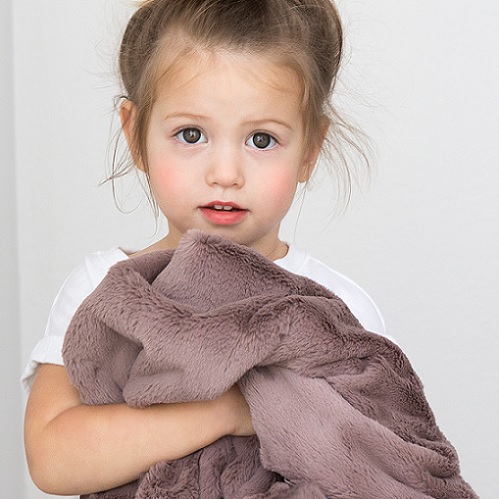 Little Giraffe Luxe Baby Blanket - Taupe