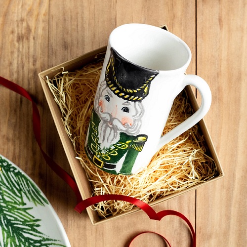 Vietri Nutcracker Soldier Latte Mug Berings