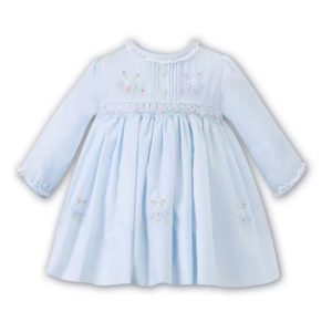 Sarah Louise Blue Smocked Dress