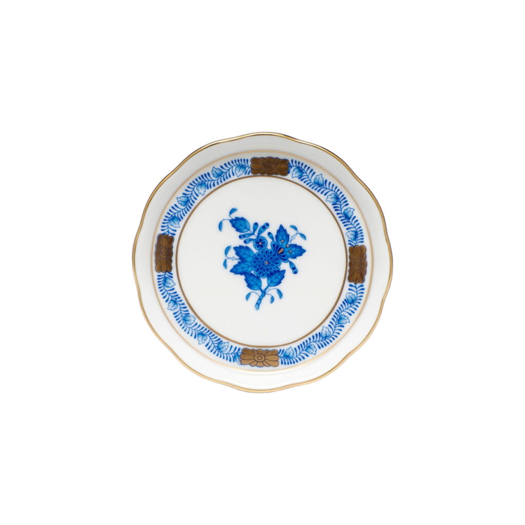 Herend Chinese Bouquet Blue Coaster