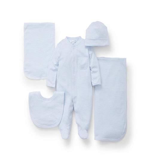 Kissy Kissy 5PC Gift Set Blue Stripes