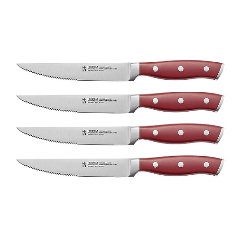 Henckels Forged Accent 4 Pc Knife Set - Red