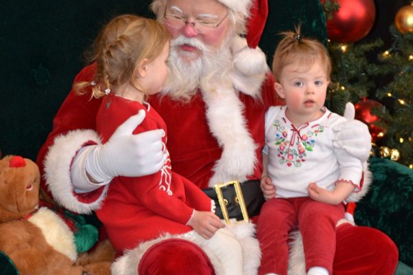 Santa at Bering's with children