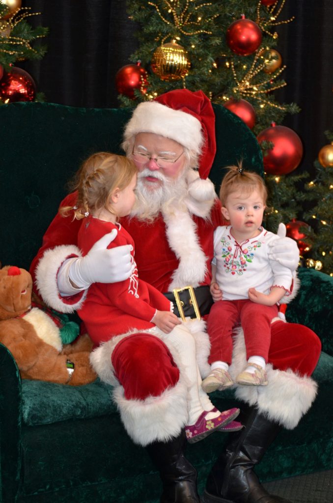 Santa at Bering's with children