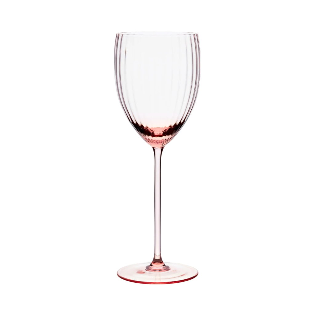 Caskata Quinn White Wine Glass - Rose