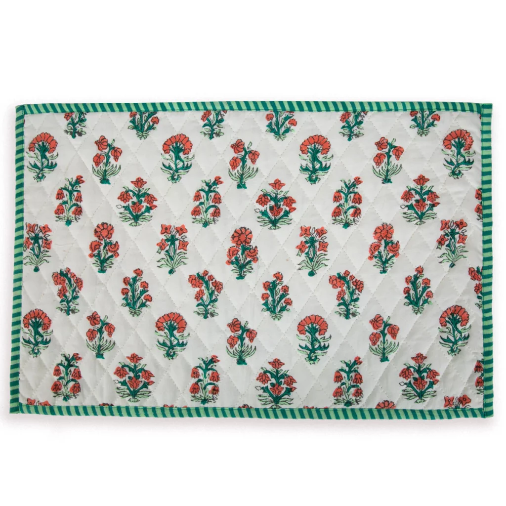 Furbish Delphi Quilted Placemat