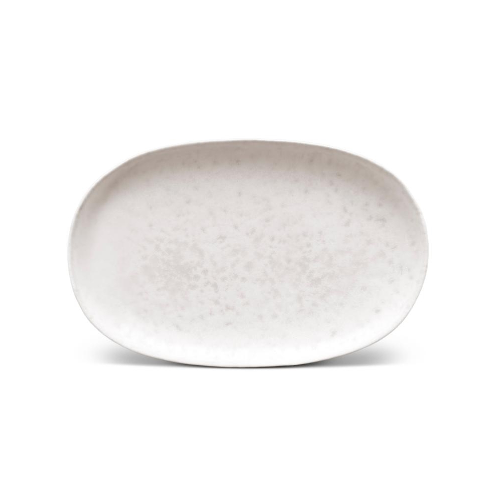 L'Objet Stone Terra Oval Small Platter