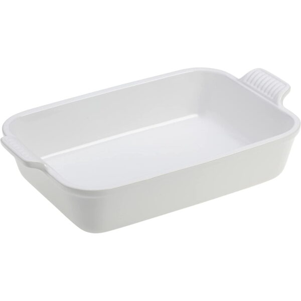 Le Creuset Heritage 4 Qt Rectangular Dish - White