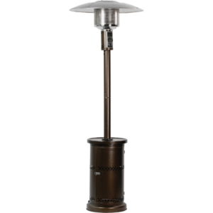 Patio Heater with Table - Hammered Bronze