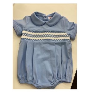 Ann + Reeves Henry Bubble Blue Smocked
