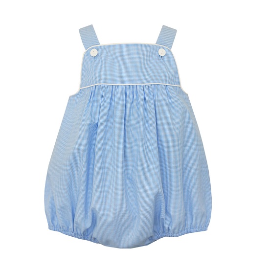 Petit Bebe Boys Starp Sunbubble- Lt Blue Micro Check