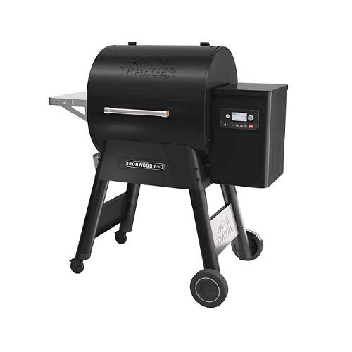 Traeger Ironwood 650 Black 22,000 BTU 650 Sq. In. Wood Pellet Grill with Pellet Sensor