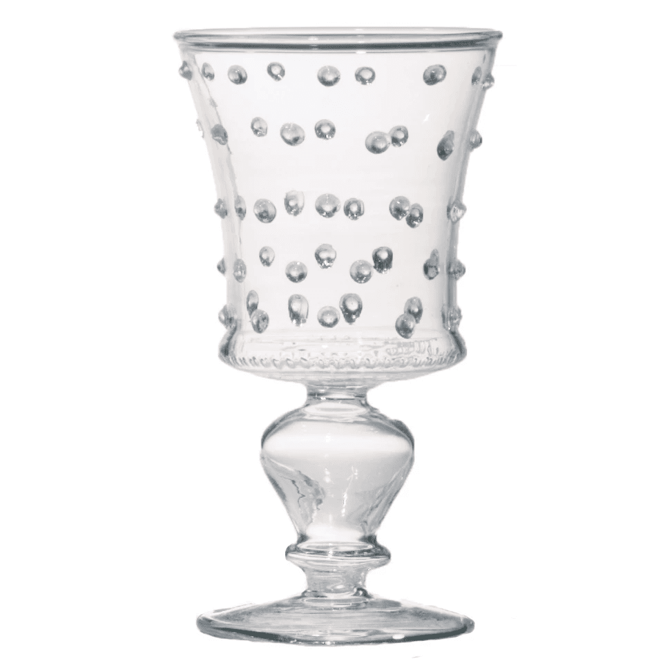 Footed Liqueur Glass With Small Dots
