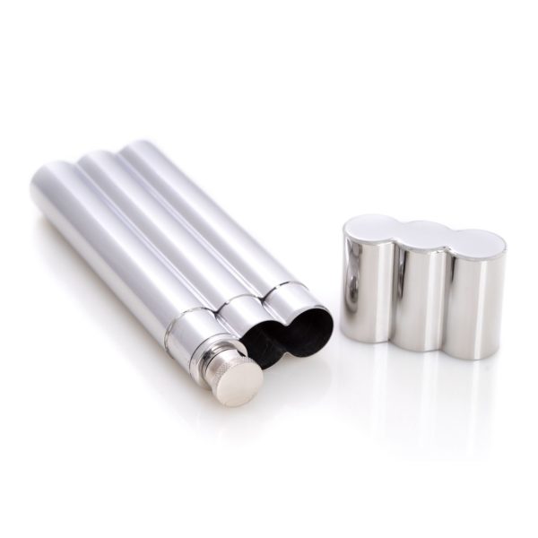Double Cigar Holder With Flask