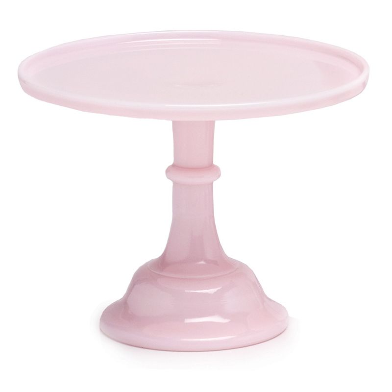 Mosser Glass 10" Cake Pedestal - Pink