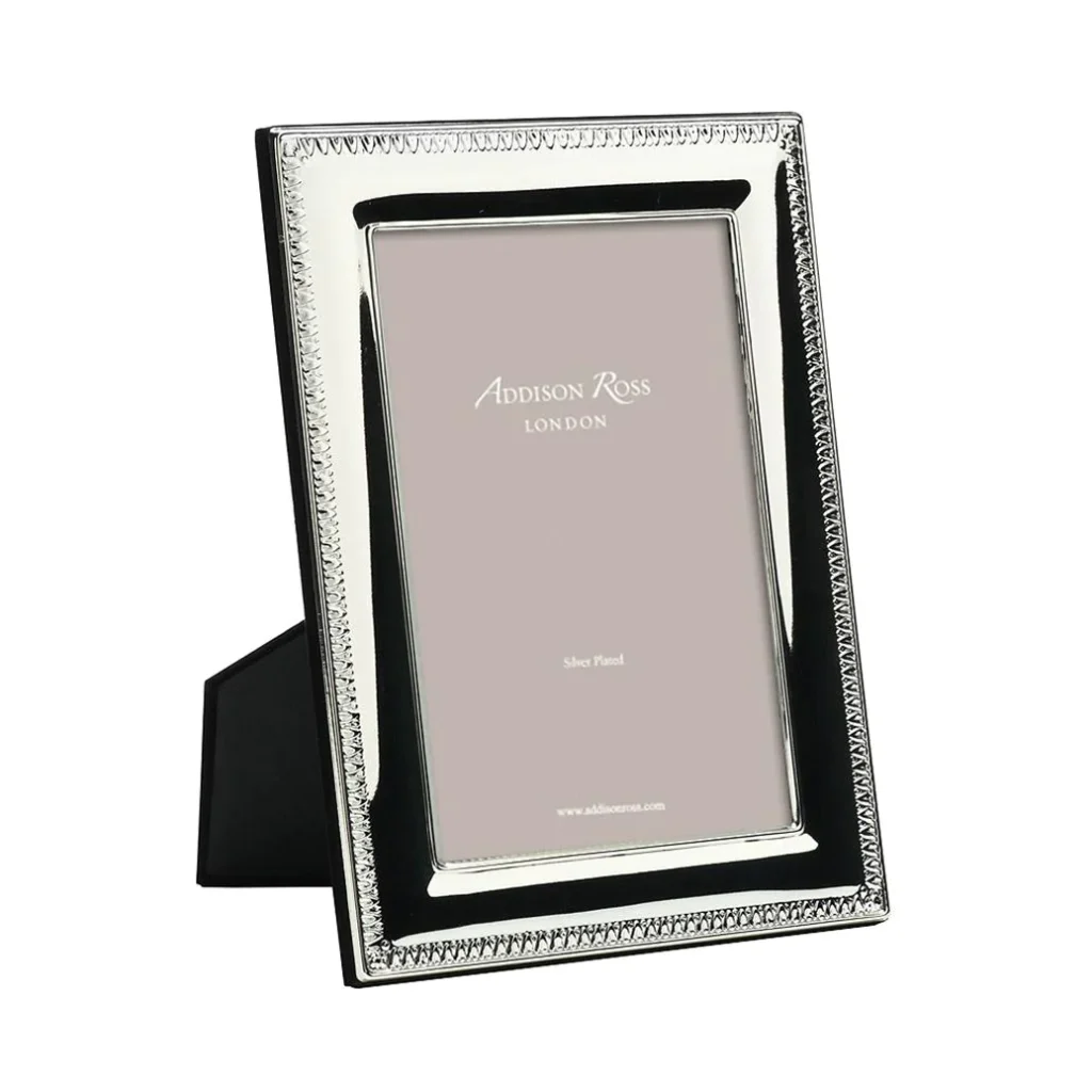 Addison Ross Embossed Silver Plated 5x7 Frame