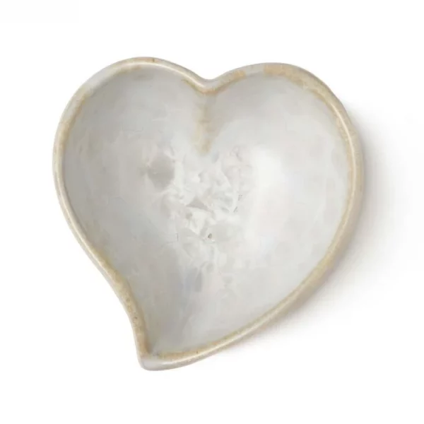 Simon Pearce Crystalline Heart Bowl White